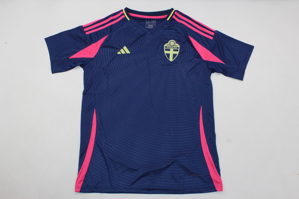 AAA Quality Sweden 2024 Euro Away Navy Blue Soccer Jersey
